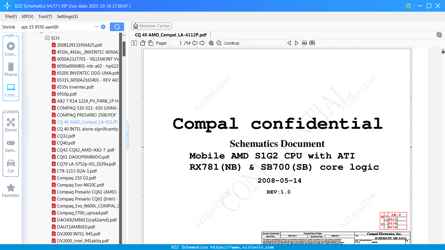 Laptop HP CQ 40 AMD_Compal_LA-4112P